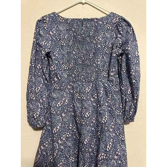 J.Crew Sweetheart Long-Sleeve Mini Dress in Liberty Bourton Bloom Fabric Size 8 - Picture 7 of 11